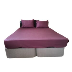 Lastikli Çarşaf Pamuk Saten 160*200 +2 Adet 50*70 Set